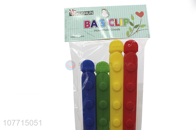 Best Price Colorful Plastic Food Bag Storage Sealing Clips Seal Clamp