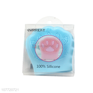 Cute Bear Paw Shape Silicone Makeup Brush Cleaner Pad