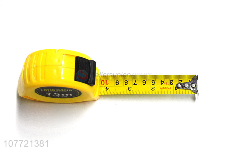 Hot sale retractable 7.5M tape measure for constriction