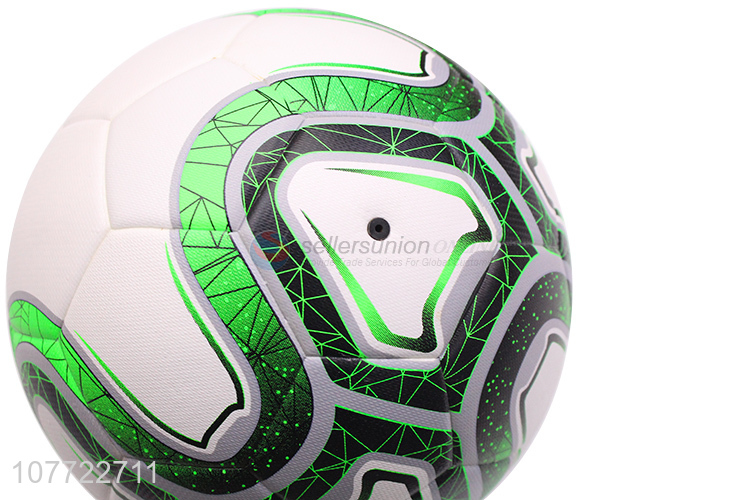 New design white and green mixed color toy ball No. 5 football for boys