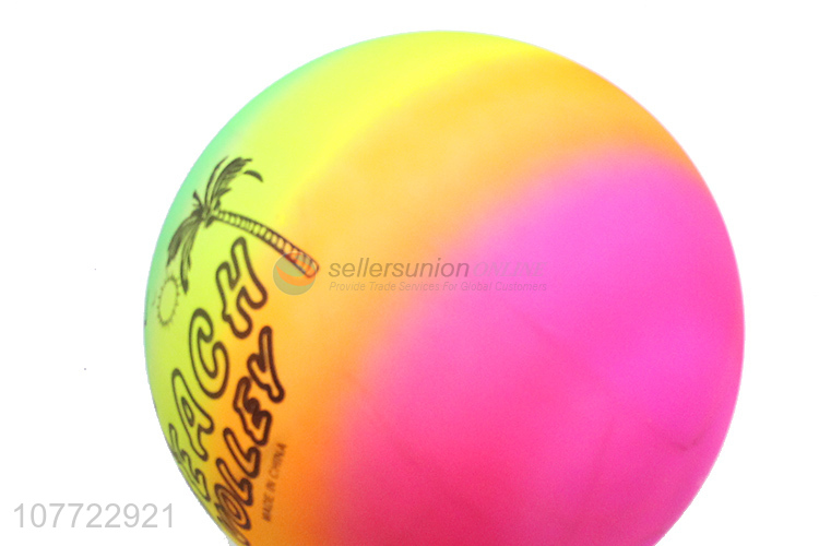 Inflatable rainbow ball PVC ball color pattern volleyball beach ball