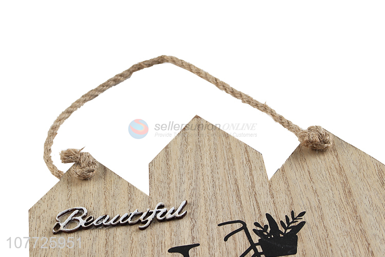 Hot Sale Vintage Wall Decoration Wooden Hanging Board With Hooks