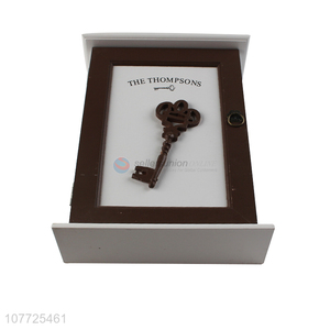 Good Quality Wall Mounted Wooden Key Hooks Rack Key Storage Box