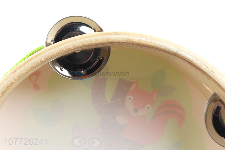 Wholesale tambourine children dancing props cartoon hand drum rattle