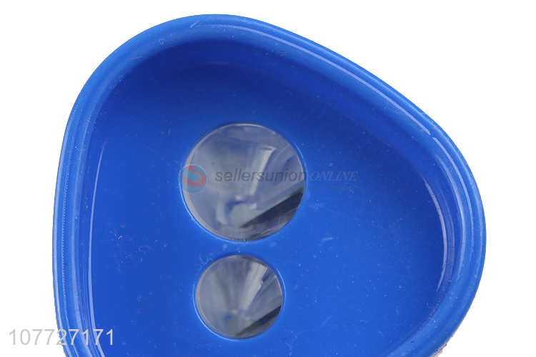 Good quality 2 holes plastic pencil sharpener school stationery