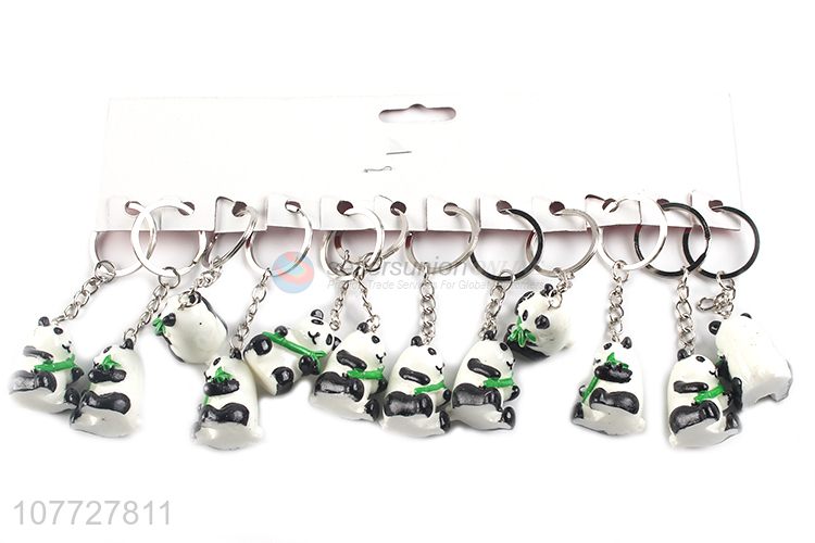 Best selling resin panda key chain resin figurine key chain resin crafts