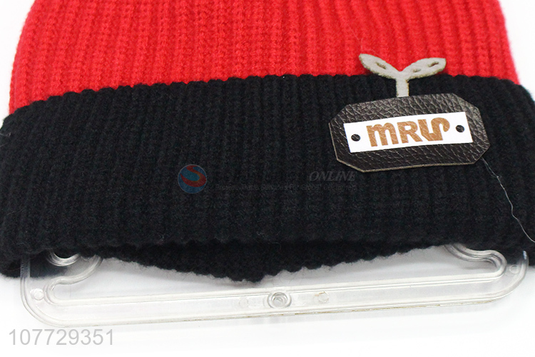 New arrival children beanies kids winter hat with pompom