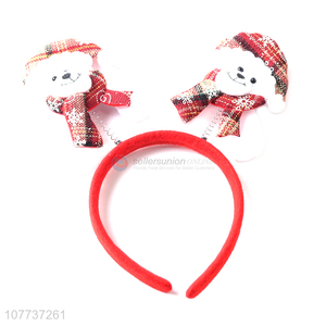 Unique design white cloth bear headdress Christmas party dress up headdress