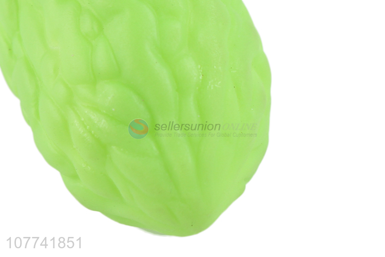 Good sale green vegetable shape baby bath swim toys