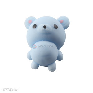 Cartoon bear shape pinching music pressure relief pressure toy