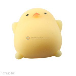 Wholesale small yellow chicken elastic toy slow rebound toy