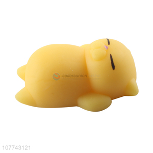 Best seller cartoon sleeping cat toy elastic vent toy