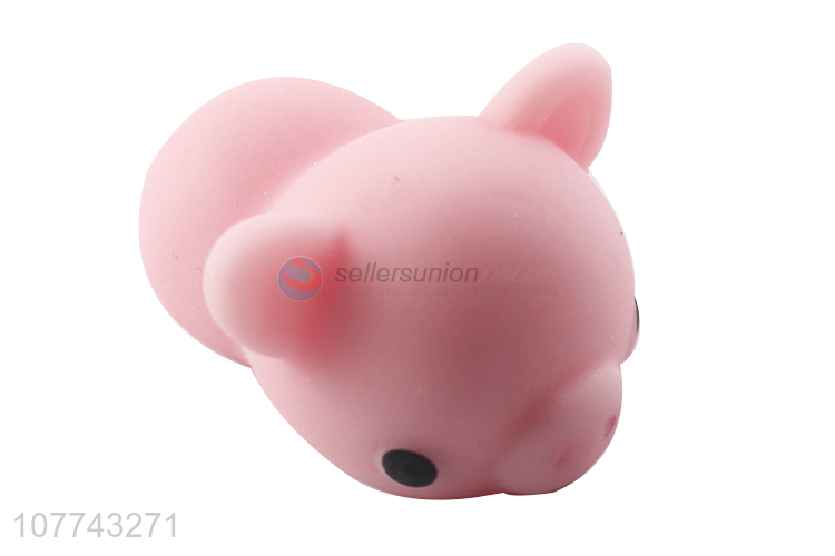 Innovative design small pink bear shape rebound toy