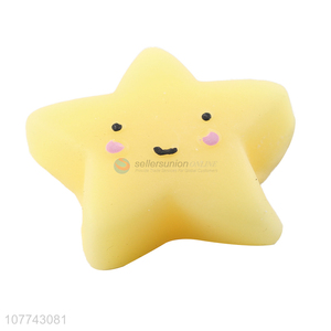 New design light yellow star vent toy rebound toy