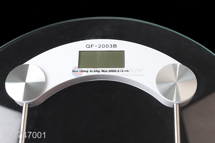 Most popular digital personal scale transparent glass bathroom scale