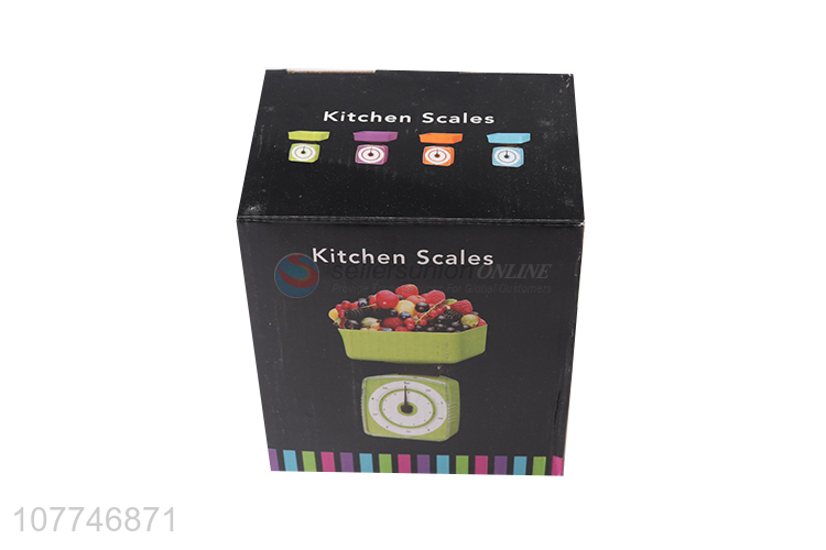 Hot selling colorful plastic kitchen scale weighing scale with tray