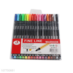 High quality 18 colors fine liner pen waterproof marker