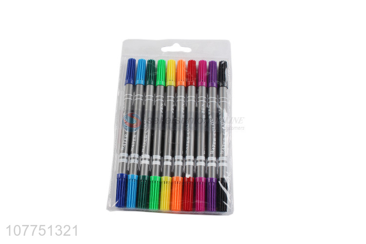 Hot selling 10 colors double-ended water color pens for kids