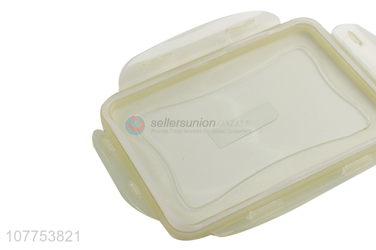 Good Quality Plastic Separate Lunch Box With Transparent Tableware Set