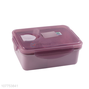 Popular Purple Plastic Lunch Box Fashion Bento Box For Sale