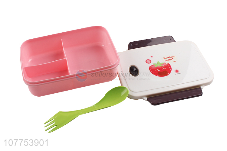 Fashion Design Plastic 3 Compartments Lunch Box For Sale