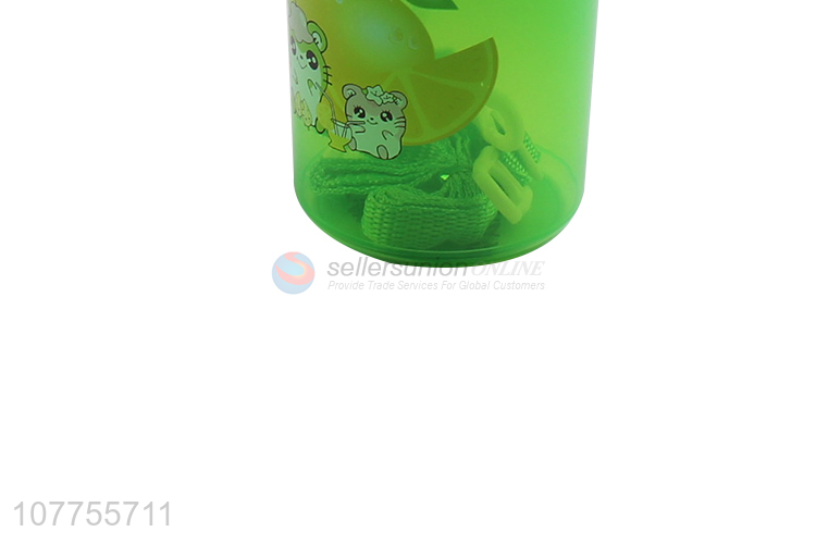 Portable Plastic Water Cup Fashion Water Bottle With Straw