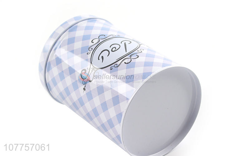 Hot Sale Cylindrical Tin Can Fashion Food Storage Box