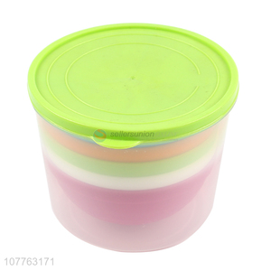 High quality colorful food grade pp material bowl set with storage box