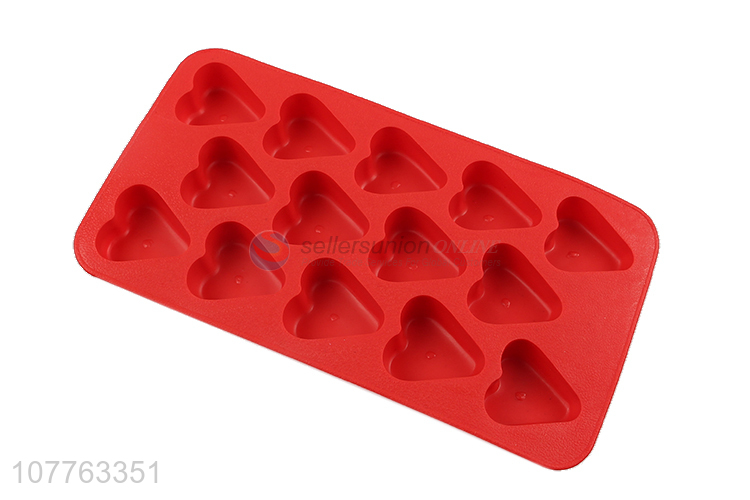 Low price heart shape silicone ice cube mould ice block mold