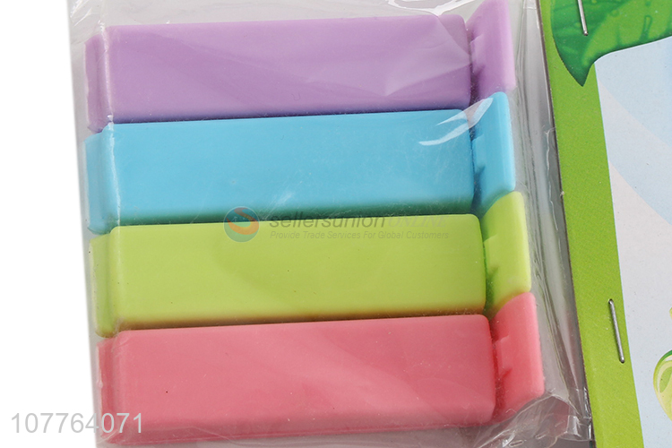 New arrival colorful plastic bag seal clamps airtight bag clip