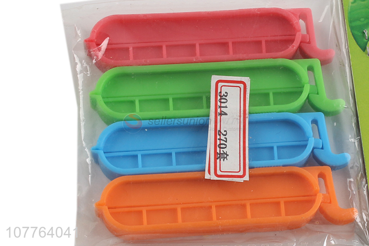 Low price food snacks bag clip plastic bag sealing clamps
