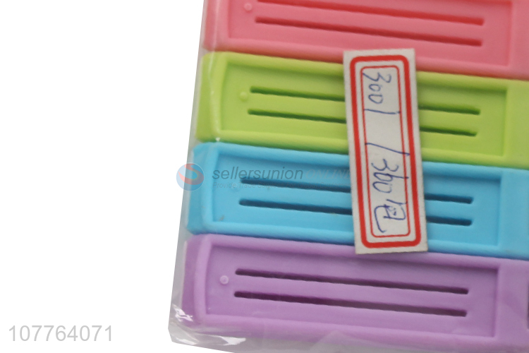 New arrival colorful plastic bag seal clamps airtight bag clip