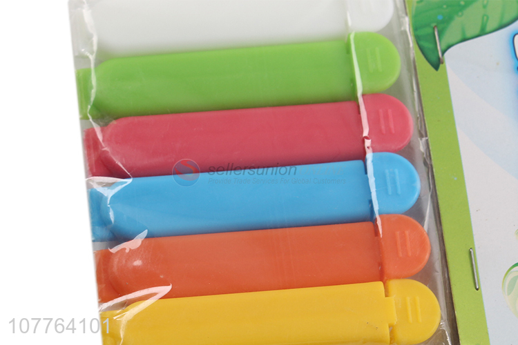 Hot selling food snacks bag clip plastic tea bag clips