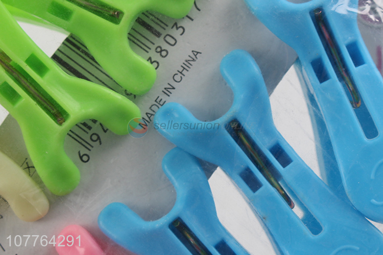 Hot sale 12 pieces plastic clothes pegs for home and laundry