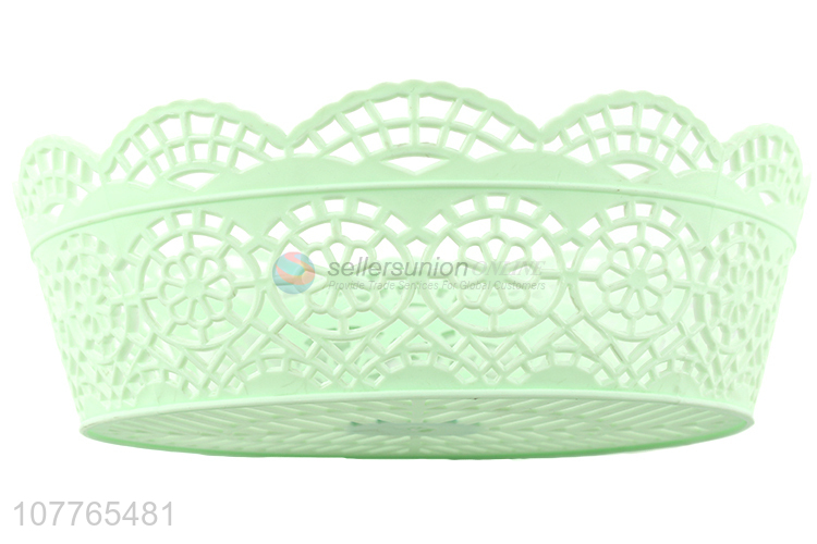 Low price stylish plastic storage basket desktop dry fruit tray