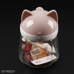 Hot sale cartoon design plastic seasoning box salt box