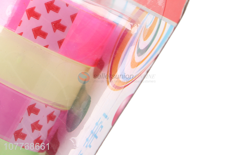 Wholesale color transparent tape student modification tape set