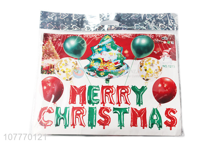 Christmas party foil balloon set for christmas decoration 