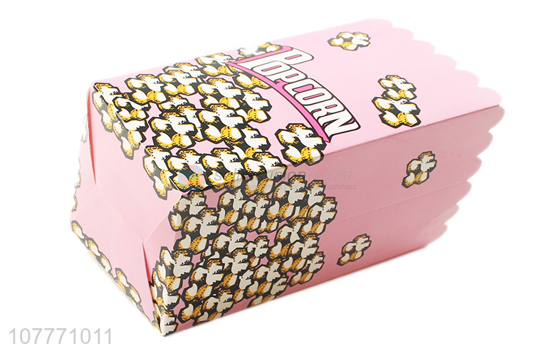 Printed food packaging box popcorn cup bucket 