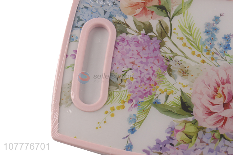 Hot selling light pink plastic cutting board non-slip cutting board