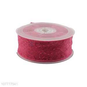 Good quality 40mm sequin webbing ribbon delicate garment ribbon