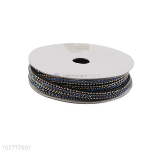 Best selling 7mm rhinestone trim ribbon garment ribbon tape