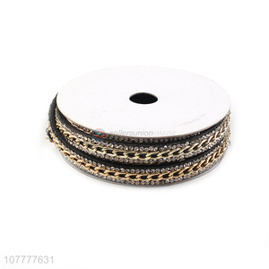 Good quality 8mm rhinestone trim ribbon with chain ribbon tape