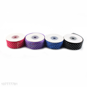 Hot sale 28mm polka dot grosgrain ribbon custom printed ribbon