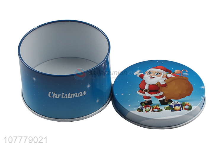 Best Price Colorful Round Tin Can Packing Case For Christmas