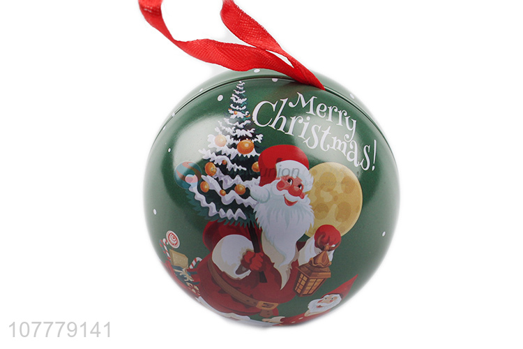 Best Selling Colorful Christmas Ball Tin Ball Tin Box