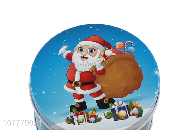 Best Price Colorful Round Tin Can Packing Case For Christmas
