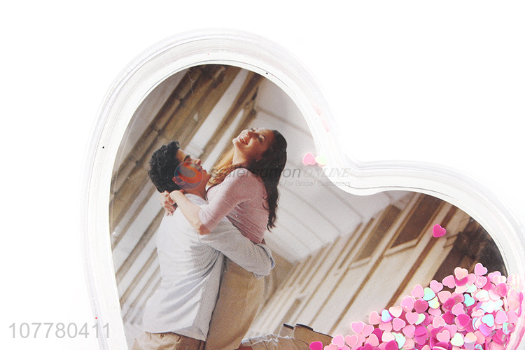 Hot sale couple wedding quicksand water injection photo frame