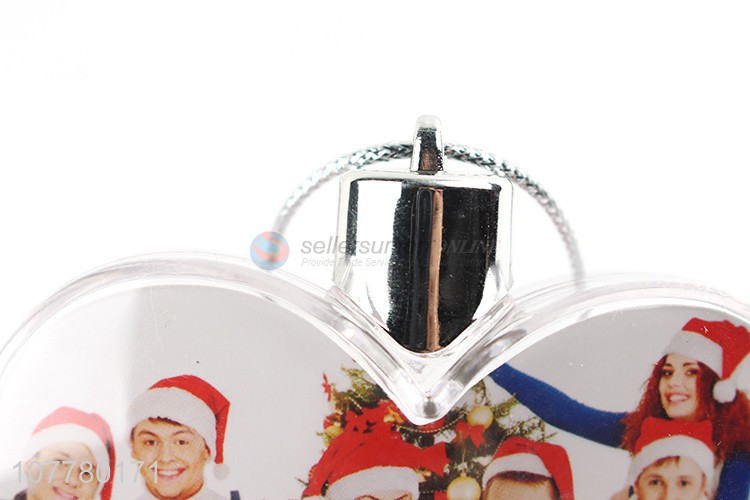 Wholesale plastic transparent love ornaments decorative photo frame