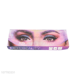 Factory supply fashion soft 5D fake eyelash mink false eyelash